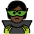 Supervillain Dark Skin Tone Emoji from OpenMoji Set