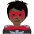 Supervillain Dark Skin Tone Emoji from Twemoji Set