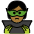 Supervillain Medium Dark Skin Tone Emoji from OpenMoji Set