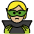 Supervillain Medium Light Skin Tone Emoji from OpenMoji Set