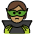 Supervillain Medium Skin Tone Emoji from OpenMoji Set