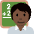 Teacher Dark Skin Tone Emoji from Twemoji Set