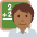 Teacher Medium Dark Skin Tone Emoji from Twemoji Set