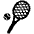 Tennis High Contrast Emoji from Fluent Emoji High Contrast Set