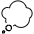 Thought Balloon Emoji from OpenMoji Set