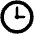 Three Oclock High Contrast Emoji from Fluent Emoji High Contrast Set