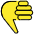 Thumbs Down Emoji from OpenMoji Set