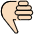 Thumbs Down Light Skin Tone Emoji from OpenMoji Set