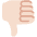 Thumbs Down Light Skin Tone Emoji from Twemoji Set