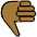 Thumbs Down Medium Dark Skin Tone Emoji from OpenMoji Set