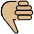 Thumbs Down Medium Light Skin Tone Emoji from OpenMoji Set