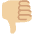 Thumbs Down Medium Light Skin Tone Emoji from Twemoji Set