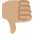 Thumbs Down Medium Skin Tone Emoji from Twemoji Set
