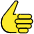 Thumbs Up Emoji from OpenMoji Set