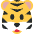 Tiger Face Emoji from Twemoji Set