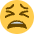 Tired Face Emoji from Twemoji Set