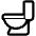 Toilet High Contrast Emoji from Fluent Emoji High Contrast Set