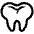 Tooth High Contrast Emoji from Fluent Emoji High Contrast Set