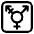 Transgender Symbol High Contrast Emoji from Fluent Emoji High Contrast Set