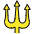 Trident Emblem Emoji from OpenMoji Set