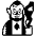 Troll High Contrast Emoji from Fluent Emoji High Contrast Set