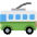 Trolleybus Emoji from Twemoji Set