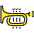 Trumpet Emoji from OpenMoji Emoji Set