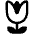 Tulip High Contrast Emoji from Fluent Emoji High Contrast Set
