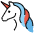 Unicorn Emoji from OpenMoji Set