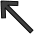 Up Left Arrow Emoji from OpenMoji Set