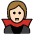 Vampire Light Skin Tone Emoji from OpenMoji Set