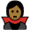 Vampire Medium Dark Skin Tone Emoji from OpenMoji Set