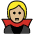 Vampire Medium Light Skin Tone Emoji from OpenMoji Set