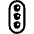 Vertical Traffic Light High Contrast Emoji from Fluent Emoji High Contrast Set