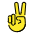 Victory Hand Emoji from OpenMoji Set