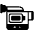 Video Camera High Contrast Emoji from Fluent Emoji High Contrast Set