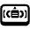 Videocassette High Contrast Emoji from Fluent Emoji High Contrast Set