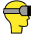 Virtual Reality Emoji from OpenMoji Emoji Set