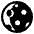 Waning Crescent Moon High Contrast Emoji from Fluent Emoji High Contrast Set