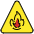 Warning Fire Emoji from OpenMoji Set