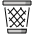 Wastebasket Emoji from OpenMoji Emoji Set