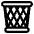 Wastebasket High Contrast Emoji from Fluent Emoji High Contrast Set