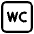 Water Closet High Contrast Emoji from Fluent Emoji High Contrast Set