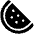 Watermelon High Contrast Emoji from Fluent Emoji High Contrast Set