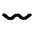 Wavy Dash High Contrast Emoji from Fluent Emoji High Contrast Set