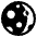 Waxing Crescent Moon High Contrast Emoji from Fluent Emoji High Contrast Set