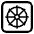 Wheel Of Dharma High Contrast Emoji from Fluent Emoji High Contrast Set