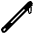 White Cane High Contrast Emoji from Fluent Emoji High Contrast Set