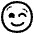 Winking Face High Contrast Emoji from Fluent Emoji High Contrast Set