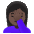 Woman Facepalming Dark Skin Tone Emoji from Noto Emoji Set